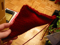 it's a knitted pita!