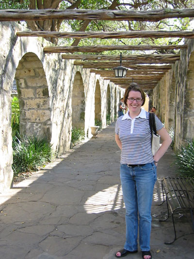 On the grounds of the Alamo