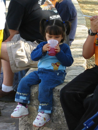 I took this shot while Jason was in line to get us snow cones. I didn't want to wait in line because there were bees swarming around the snow cone syrup -- bees, bees!