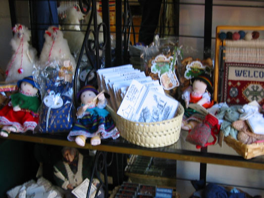 At a little store in La Villita, my Ecua Hawk Eye spotted these little dolls from Otavalo.  If I didn't already own some, I would have bought them.