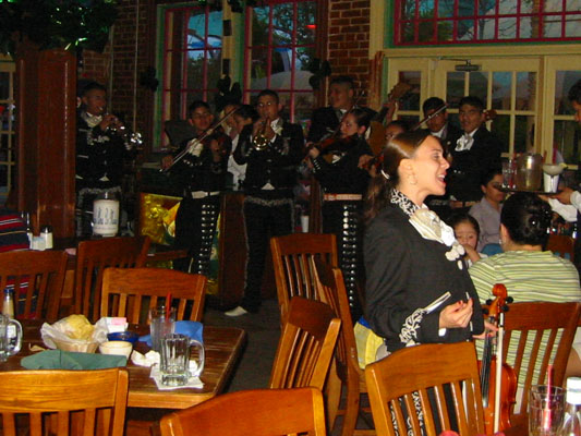 I have had a soft spot for Mariachis since Ecaudor, and these were particularly fun.  They were high school students, and had tons of energy -- we were mightily entertained.